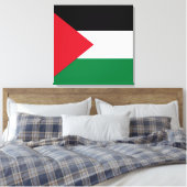 officieel de staatsvlag van Palestina Canvas Afdruk (Insitu (Slaapkamer))