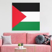 officieel de staatsvlag van Palestina Canvas Afdruk (Insitu (Woonkamer))