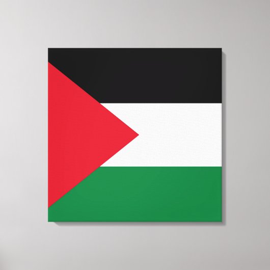 officieel de staatsvlag van Palestina Canvas Afdruk (Voorkant)