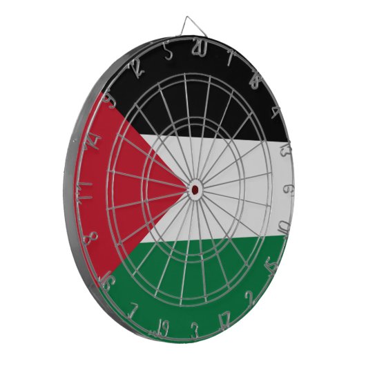 officieel de staatsvlag van Palestina Dartbord (Voorkant Links)