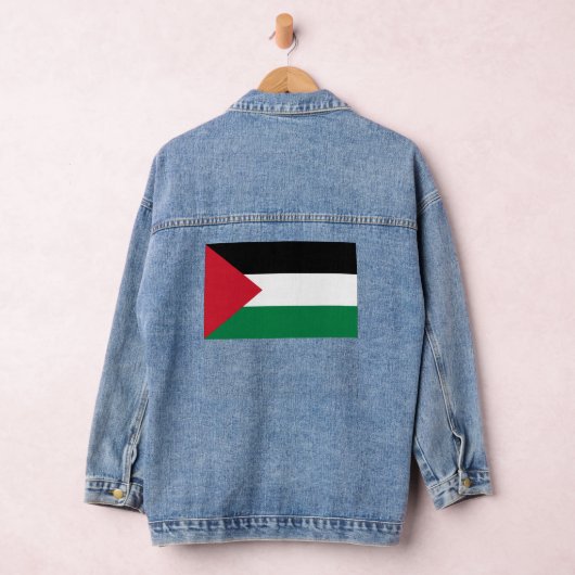 officieel de staatsvlag van Palestina Denim Jacket (Hangar)
