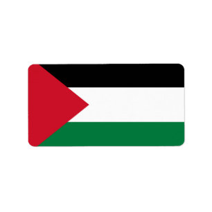 officieel de staatsvlag van Palestina Etiket