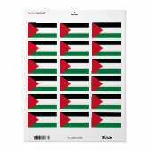officieel de staatsvlag van Palestina Etiket (Full Sheet)