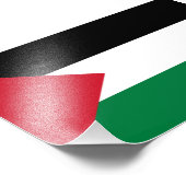 officieel de staatsvlag van Palestina Foto Afdruk (Hoek)