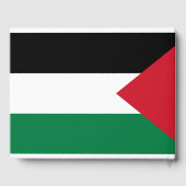 officieel de staatsvlag van Palestina Gastenboek (Achterkant)