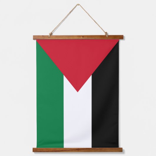 officieel de staatsvlag van Palestina Hangend Wandkleed (Voorkant)