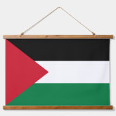 officieel de staatsvlag van Palestina Hangend Wandkleed (Voorkant)