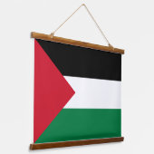 officieel de staatsvlag van Palestina Hangend Wandkleed (Gebogen)