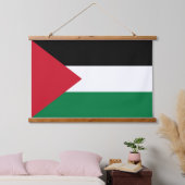 officieel de staatsvlag van Palestina Hangend Wandkleed (Slaapkamer)