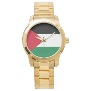 officieel de staatsvlag van Palestina Horloge