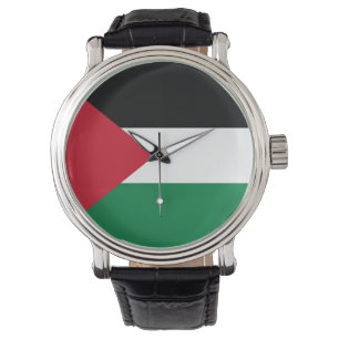 officieel de staatsvlag van Palestina Horloge