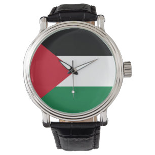 officieel de staatsvlag van Palestina Horloge