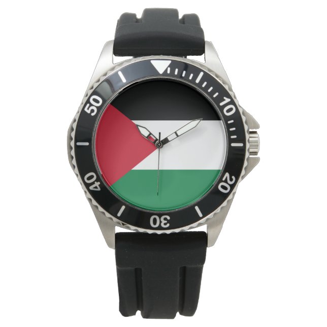 officieel de staatsvlag van Palestina Horloge (Voorkant)
