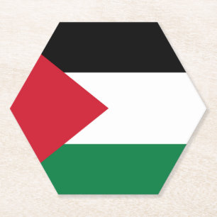 officieel de staatsvlag van Palestina Kartonnen Onderzetters