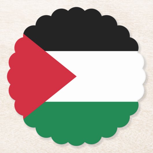 officieel de staatsvlag van Palestina Kartonnen Onderzetters (Voorkant)