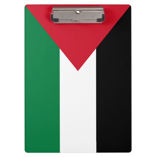 officieel de staatsvlag van Palestina Klembord (Voorkant)