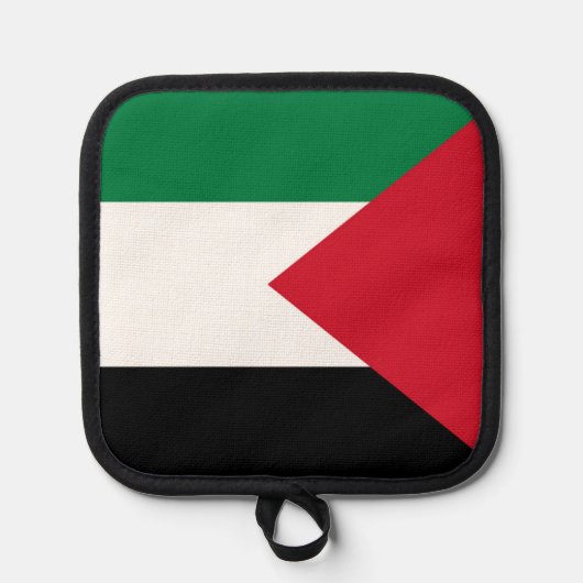 officieel de staatsvlag van Palestina Pannenlap (Voorkant)