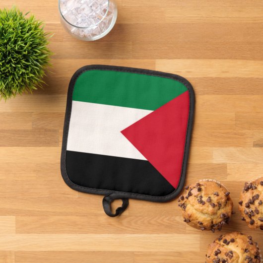 officieel de staatsvlag van Palestina Pannenlap (Top down)