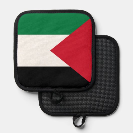 officieel de staatsvlag van Palestina Pannenlap (Voorkant / Achterkant)
