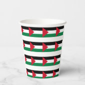 officieel de staatsvlag van Palestina Papieren Bekers (Achterkant)
