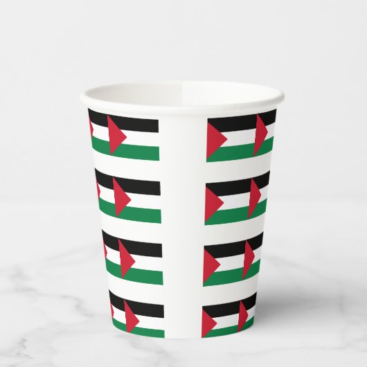 officieel de staatsvlag van Palestina Papieren Bekers (Links)