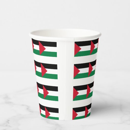 officieel de staatsvlag van Palestina Papieren Bekers (Rechts)