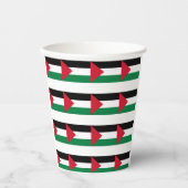 officieel de staatsvlag van Palestina Papieren Bekers (Voorkant)