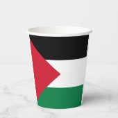 officieel de staatsvlag van Palestina Papieren Bekers (Achterkant)