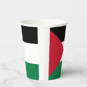 officieel de staatsvlag van Palestina Papieren Bekers (Rechts)