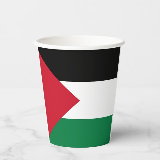 officieel de staatsvlag van Palestina Papieren Bekers (Voorkant)
