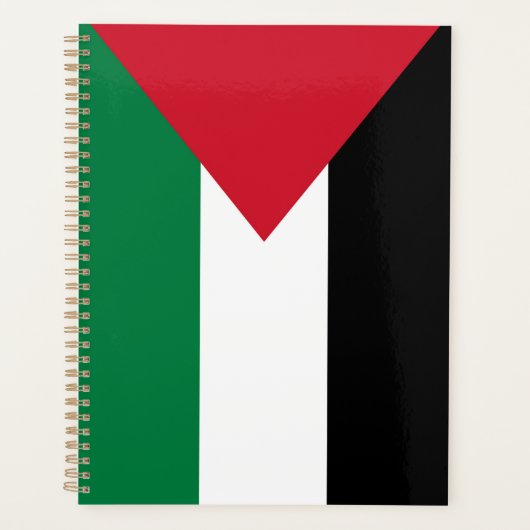 officieel de staatsvlag van Palestina Planner (Voorkant)