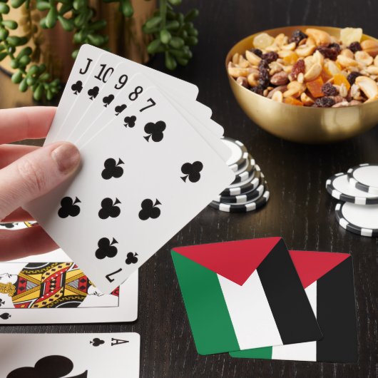 officieel de staatsvlag van Palestina Pokerkaarten (Insitu)