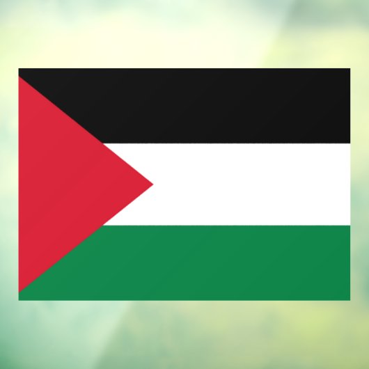 officieel de staatsvlag van Palestina Raamsticker (Vel 3)