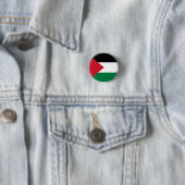 officieel de staatsvlag van Palestina Ronde Button 3,2 Cm (In situ)
