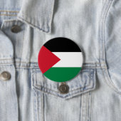 officieel de staatsvlag van Palestina Ronde Button 7,6 Cm (In situ)