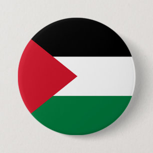 officieel de staatsvlag van Palestina Ronde Button 7,6 Cm