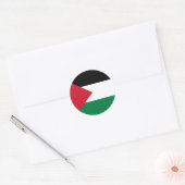 officieel de staatsvlag van Palestina Ronde Sticker (Envelop)