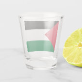 officieel de staatsvlag van Palestina Shot Glas (Achterkant)