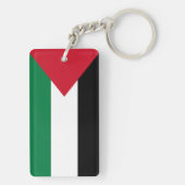 officieel de staatsvlag van Palestina Sleutelhanger (achterkant)