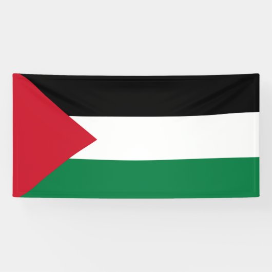 officieel de staatsvlag van Palestina Spandoek (Horizontaal)