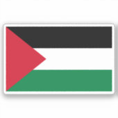 officieel de staatsvlag van Palestina Sticker (Voorkant)