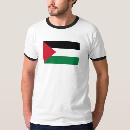 officieel de staatsvlag van Palestina T-shirt (Voorkant)