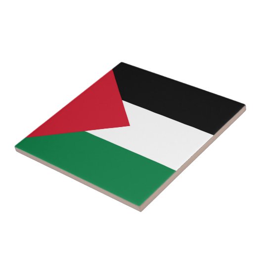 officieel de staatsvlag van Palestina Tegeltje (Zijkant)