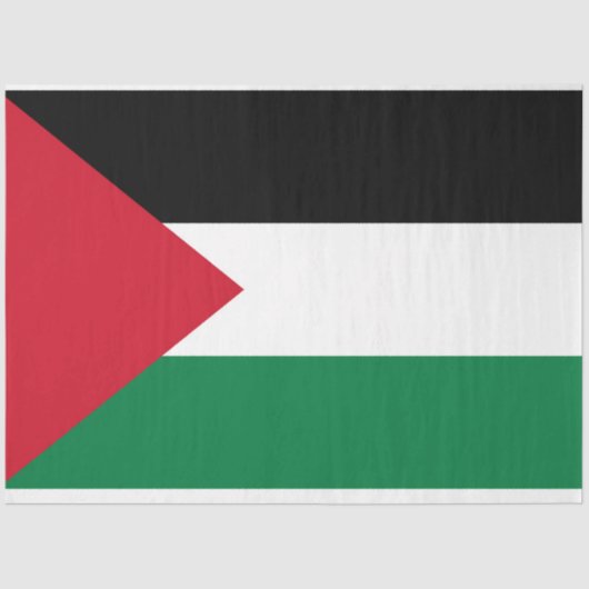 officieel de staatsvlag van Palestina Tissuepapier (Voorkant)