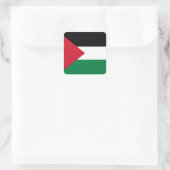 officieel de staatsvlag van Palestina Vierkante Sticker (Tas)