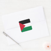 officieel de staatsvlag van Palestina Vierkante Sticker (Envelop)
