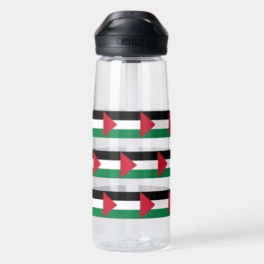officieel de staatsvlag van Palestina Waterfles (Achterkant)