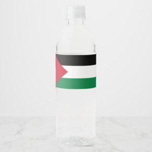 officieel de staatsvlag van Palestina Waterfles Etiket