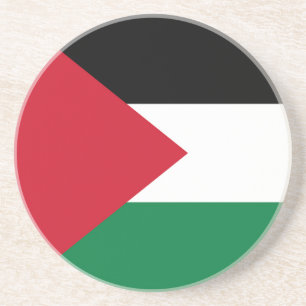 officieel de staatsvlag van Palestina Zandsteen Onderzetter