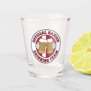Officieel Deens Drink team Shot Glas